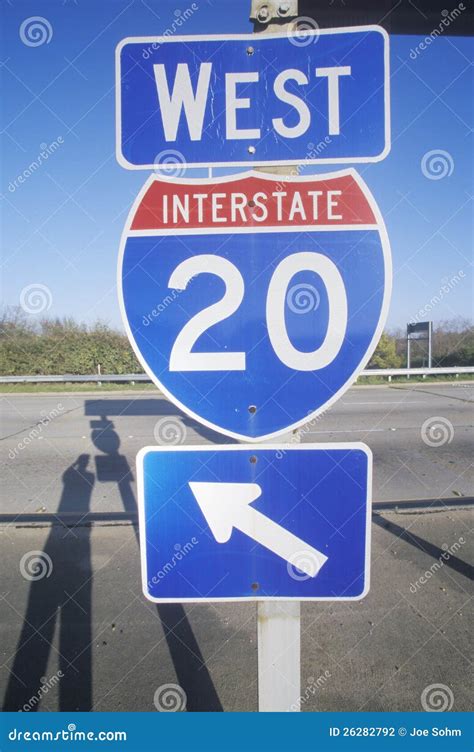 Interstate Highway 20 West Stock Photography - Image: 26282792