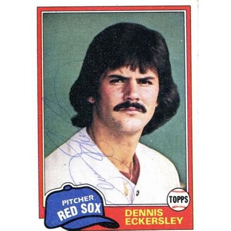 Dennis Eckersley Autographed Topps Card