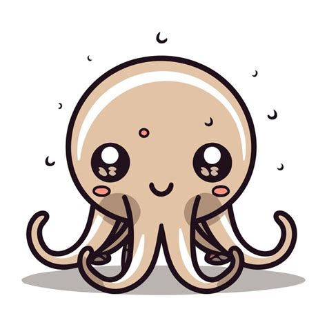 Premium Vector Cute Octopus Cartoon Mascot Character Vector Illustration