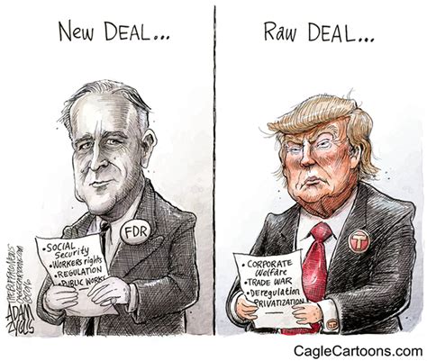 The New Deal meets the Raw Deal: A PennLive editorial cartoon ...