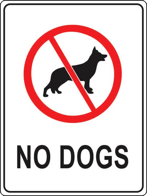 No Dogs Prohibition Signs Shop Safety Signs At Signsmart