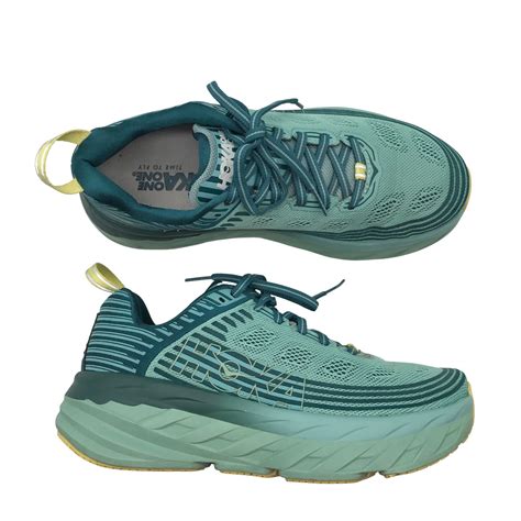 Womens Hoka One One Running Shoes Size 40 Turquoise Emmy