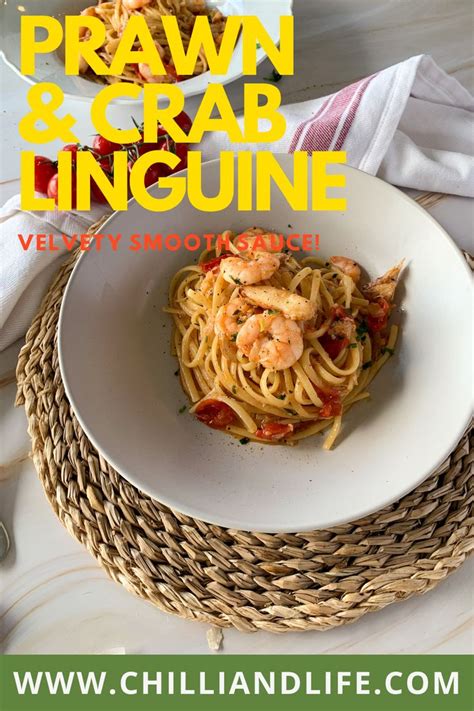 Prawn And Crab Linguine Spicy And Fresh Chilli Life Recipe