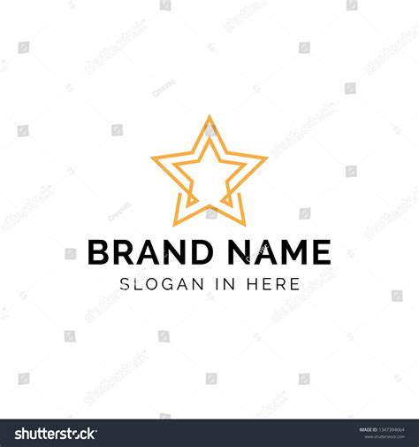 Star Line Logo Template Stock Vector (Royalty Free) 1347394064 ...