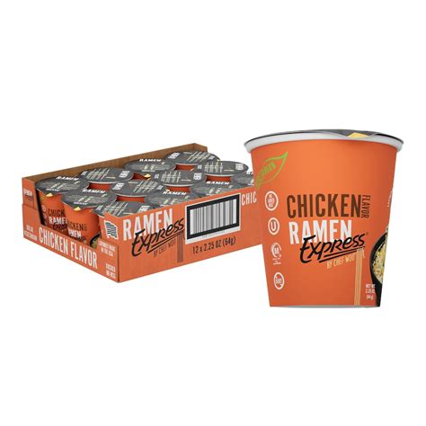 Ramen Express Chicken Flavor Ramen Cup Noodle 2 25 Oz