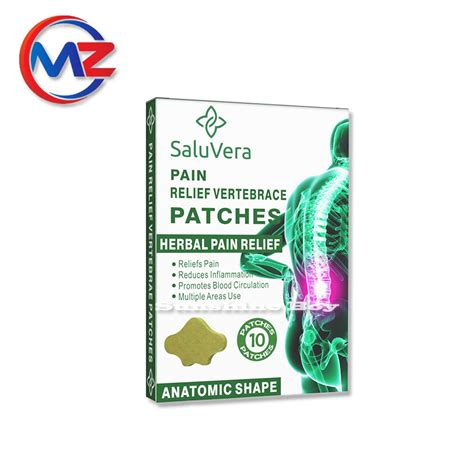 Saluvera 10pcsbox Pain Relief Lumbar Vertebra Patches Herbal Extract