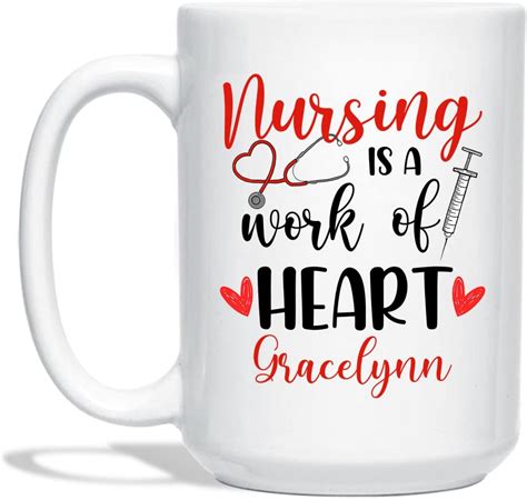 Amazon Personalized Choose Name Nursing Coffee Mugs Oz Oz