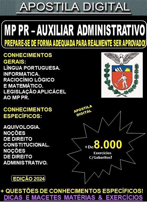 Apostila Mp Pr Auxiliar Administrativo Teoria Exerc Cios