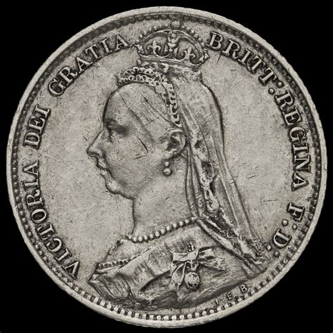 Queen Victoria Jubilee Head Silver Sixpence Scarce