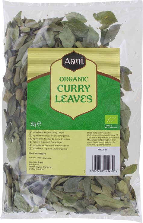 Feuilles De Curry Bio X Gr Aani