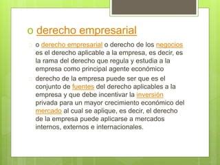 Derecho Empresarial PPT