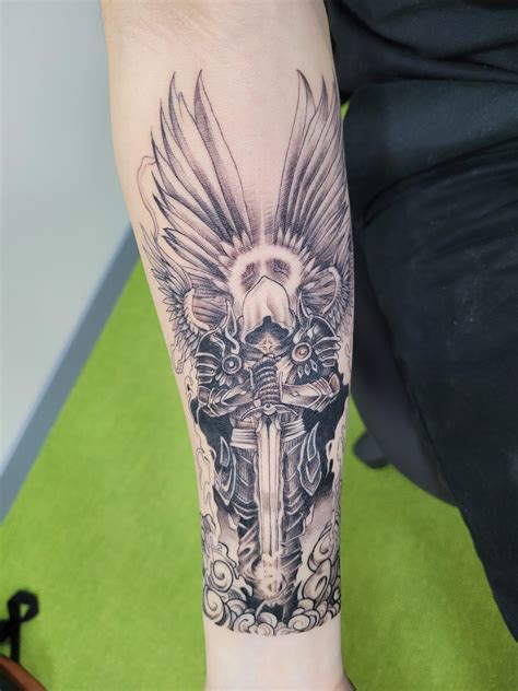 Archangel Tyrael From Diablo By Emi From Nueveseis Tattoo Buenos Aires