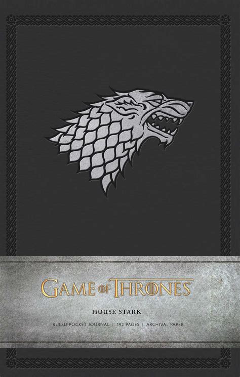 Game of Thrones: House Stark Ruled Pocket Journal | Book by Insight ...