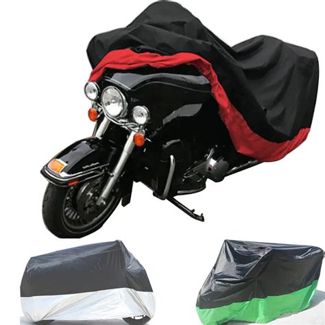 All Season Black Waterproof Sun UV Rain Snow Dustproof Motorcycle Cover