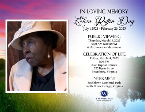 J M Wilkerson Funeral Establishment, Inc. | Petersburg VA