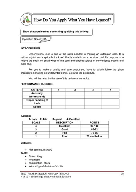 K To Electrical Learning Module Pdf