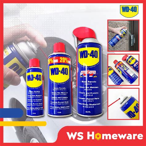 WS WD40 Spray Anti Rust Spray Multipurpose Lubricants Oil 191ML 333ML