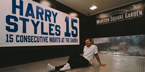 Photos Harry Styles Makes History At Msg As Banner Is Raised To The