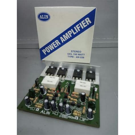 Jual Kit Power Amplifier Stereo Ocl Watt Alin Tip Tip