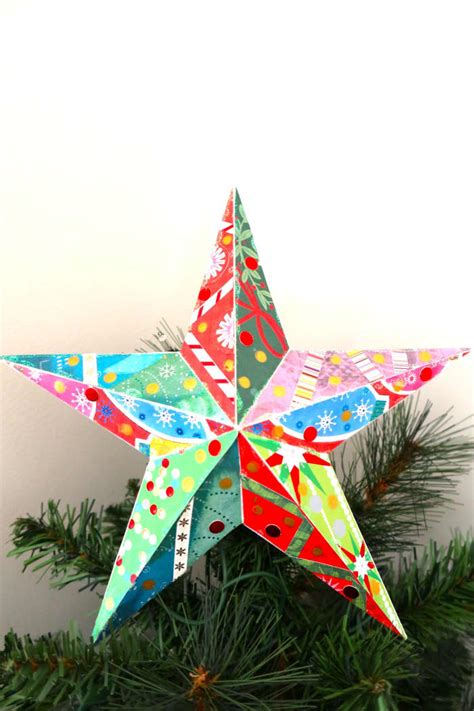 How To Make A Christmas Tree Star From Recycled Greeting Cards Feltmagnet