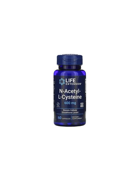 Comprar Life Extension Nac N Acetil L Cisteina 600mg 60 Capsulas A