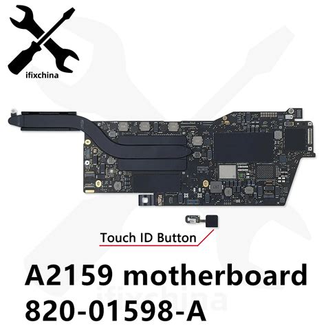 Tested 820 01598 A A2159 Motherboard For MacBook Pro Retina 13 A2159