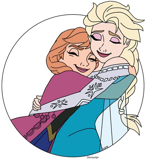 Anna And Elsa Clip Art Images From Frozen Disney Clip Art Galore