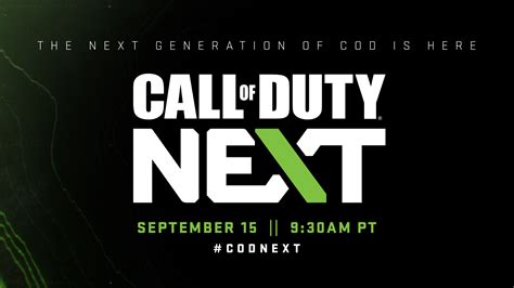 Announcement New Call Of Duty® Next Event Intel How To Watch On