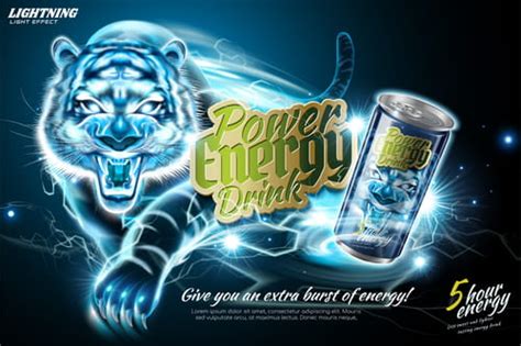 Power Energy Drink Poster Template Creative Vector Eps Uidownload