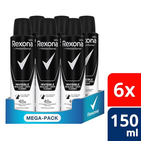 Rexona Men Invisible Black White H