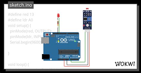 Ldr Sensor Wokwi Esp32 Stm32 Arduino Simulator