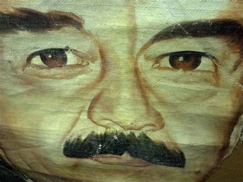 large saddam portrait spoils  war  militaria forum