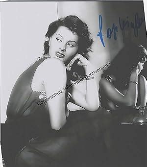 Original Autogramm Sophia Loren Autogramm Autograph