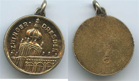 Deutschland Bundesrepublik Sachsen Kleine Medaille Nd M Zwinger