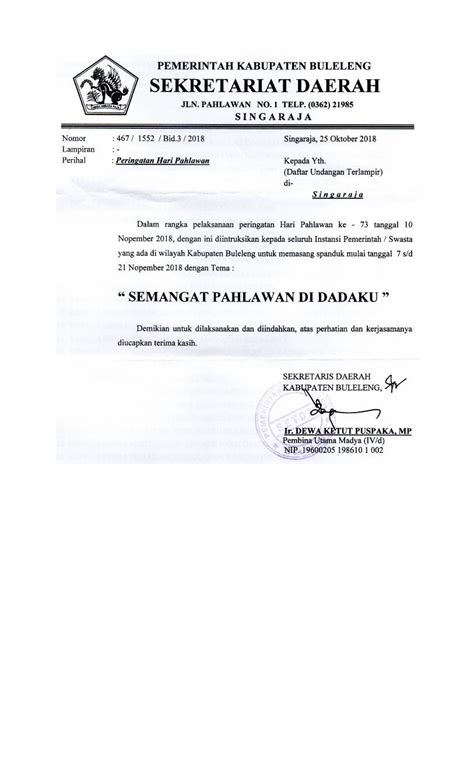 Pdf Bulelengkab Go Id Logo Spanduk Hari Pahlawan Kepala