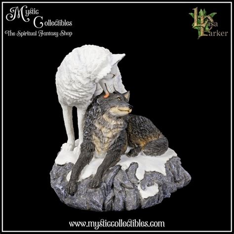 Beeld Snow Kisses Lisa Parker Wolf Wolven Mystic Collectibles