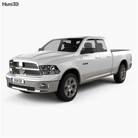 Dodge Ram 1500 Quad Cab Laramie 6 Foot 4 Inch Box 2012 3d Model