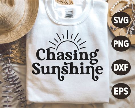 Chasing Sunshine Svg Sunshine Svg Summer Quote Svg Beach Etsy