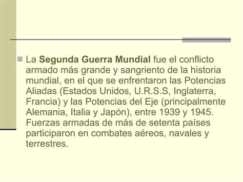 Horror Segunda Guerra Mundial Ppt