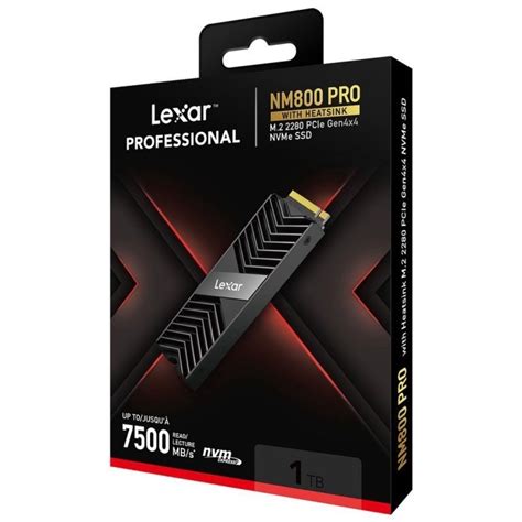 Jual Lexar NM800 Pro with Heatsink SSD 1TB M.2 NVMe 2280 PCIe Gen4x4 ...