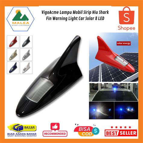 Jual Lampu Mobil Sirip Hiu Shark Fin Warning Light Car Solar Led