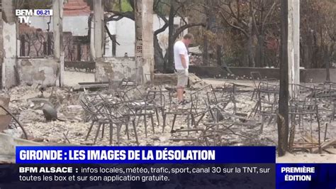 Les images avant après les incendies en Gironde