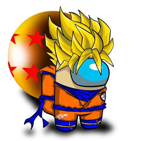 Son Goku Among Us Clipart Clipart World | The Best Porn Website