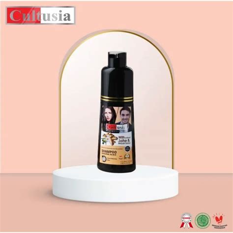 Jual Cultusia Coloring Shampoo Hitam Original Halal Permanen Penutup