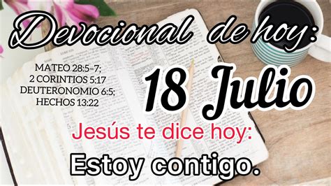 Devocional De Hoy 18 Julio Devocionales Cristianos Cortos