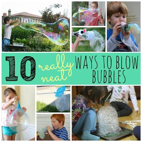 10 Really Neat Ways to Blow Bubbles