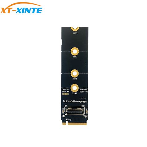 XT XINTE For M 2 NVME To Oculink Female Dock SFF 8612 Adapter PCI E X4