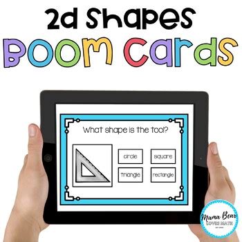 2d Shapes Boom Cards By Mama Bear Loves Math TPT