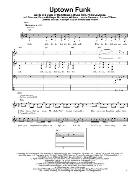 Uptown Funk | Sheet Music Direct