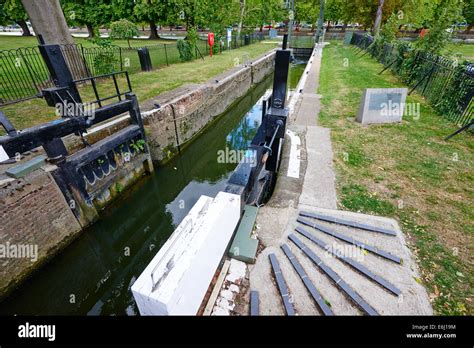 Locks On The River Great Ouse Providing A Link Between The Upper And